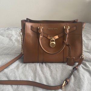 Michael Kors Hamilton Medium Satchel Crossbody Bag